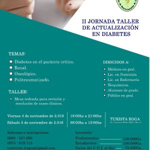 II Jornada Taller de Actualización en Diabetes