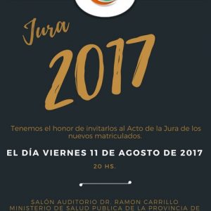 5º acto de Jura de Matriculados 2017
